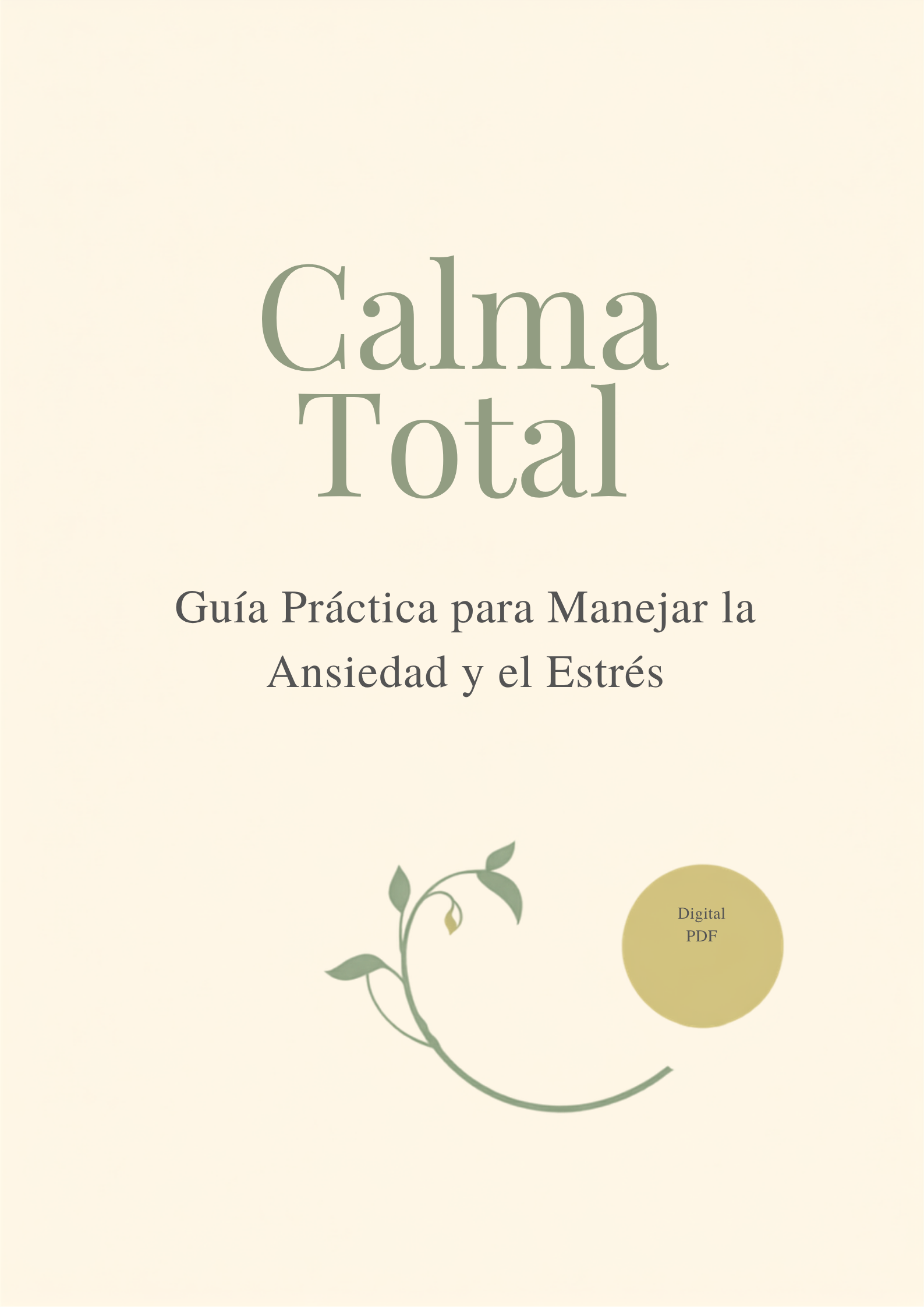 Portada del ebook Calma Total - Guía práctica para manejar la ansiedad y el estrés