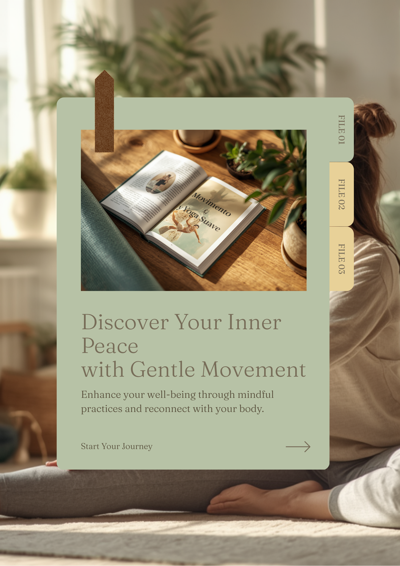 Portada del ebook Movimiento y Yoga Suave - Guía para reconectar con tu cuerpo
